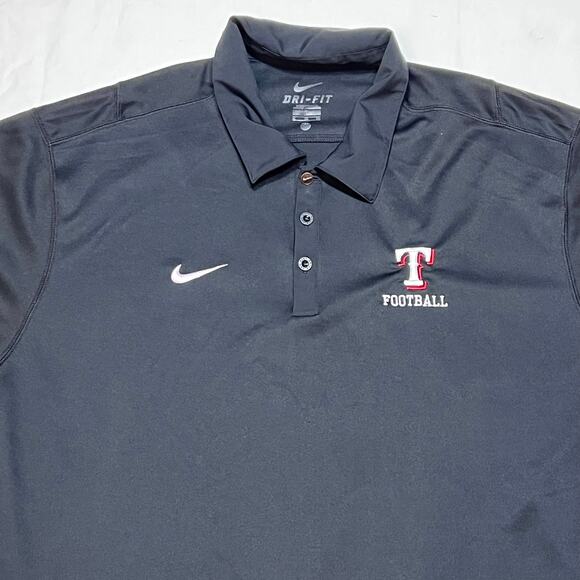 Nike Coaching Dri-Fit Polo Shirt XL Football Black 3-Button Short Sleeve Used - Picture 3 of 6
